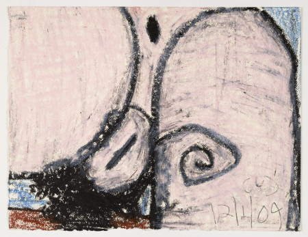 Untitled (12/1/09), Crayon and pencil on paper