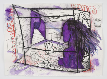 Untitled, Gouache, water soluble crayon, water soluble pencil and pencil on paper