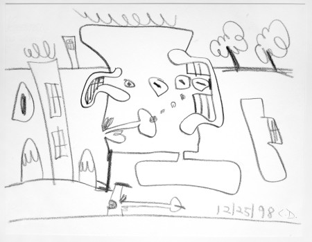 Untitled (12/25/98), Graphite on paper