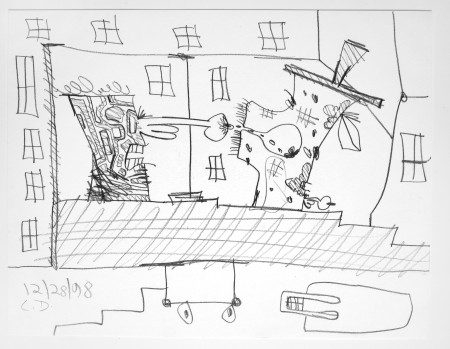 Untitled (12/28/98), Graphite on paper