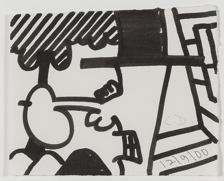 Untitled (12/9/00), Marker on paper