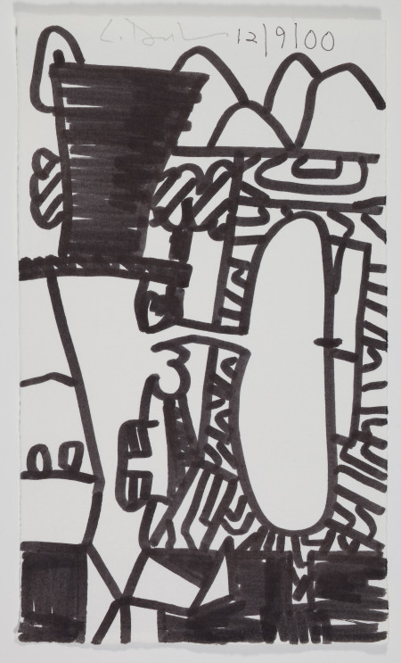 Untitled (12/9/00), Pen, ink and pencil on paper