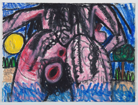 Untitled (12), Watercolor crayon and pencil on paper