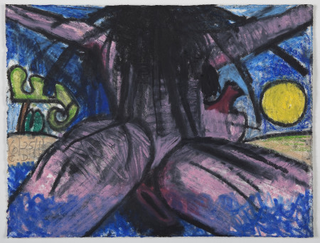 Untitled (13), Watercolor crayon and pencil on paper