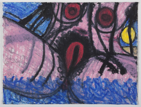 Untitled (16), Watercolor crayon and pencil on paper