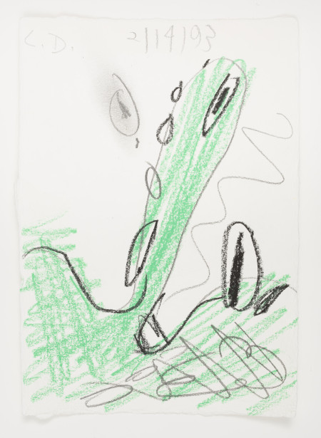 Untitled (2/14/93), Crayon, colored pencil and pencil on paper