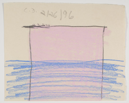 Untitled (2/26/96), Wax crayon and pencil on paper