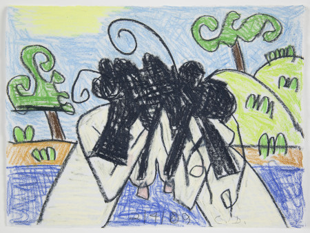 Untitled (2/4/09), Colored pencil on paper