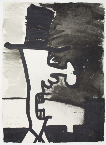 Untitled (2/6/01), Acrylic on paper