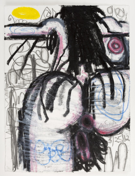 Untitled (3/25/12), Watercolor crayon and pencil on paper