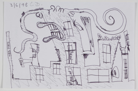 Untitled (3/6/98), Pen and pencil on paper
