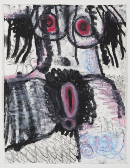 Untitled, Watercolor, crayon, and pencil on paper