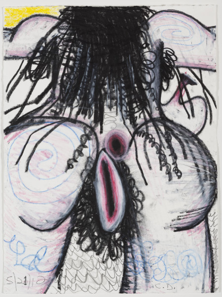 Untitled, Watercolor, crayon, and pencil on paper