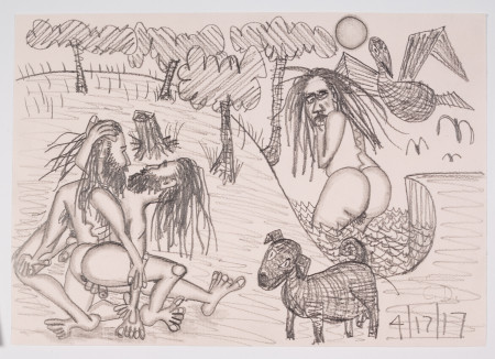 Untitled (4/17/17), Pencil on paper