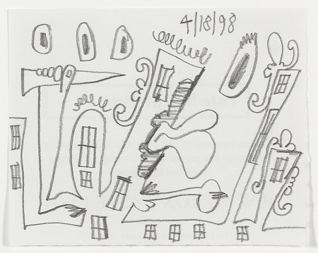 Untitled (4/18/98), Pencil on paper