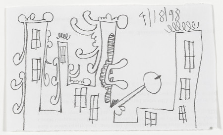 Untitled (4/18/98), Pencil on paper