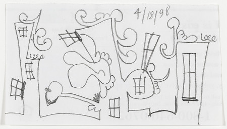 Untitled (4/18/98), Pencil on paper