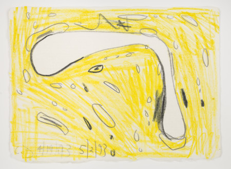 Untitled (4/19/93, 5/3/93), Crayon and pencil on paper