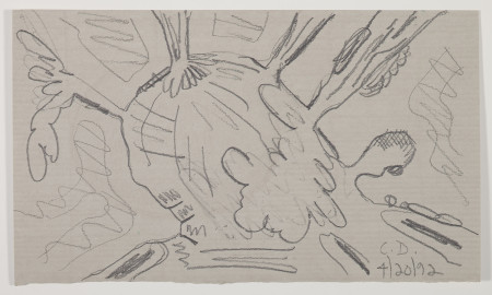 Untitled (4/20/92), Pencil on paper