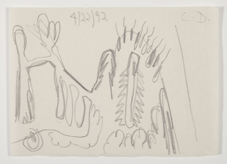 Untitled (4/22/92), Pencil on paper