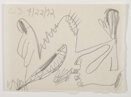 Untitled (4/22/92), Pencil on paper