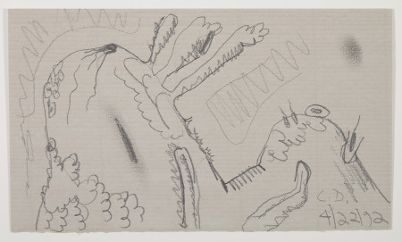 Untitled (4/22/92), Pencil on paper
