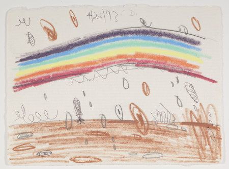 Untitled (4/22/93), Colored pencil and pencil on paper