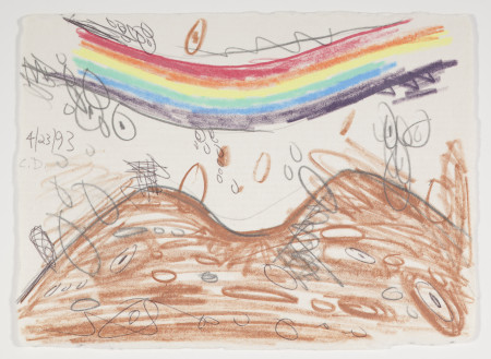 Untitled (4/23/93), Colored pencil and pencil on paper