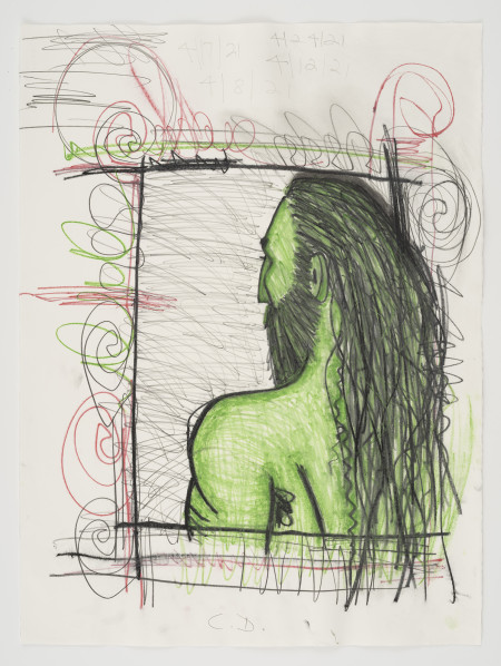 Untitled, Water soluble crayon, water soluble pencil and pencil on paper