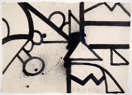 Untitled (4/4/06), Ink and pencil on amate paper