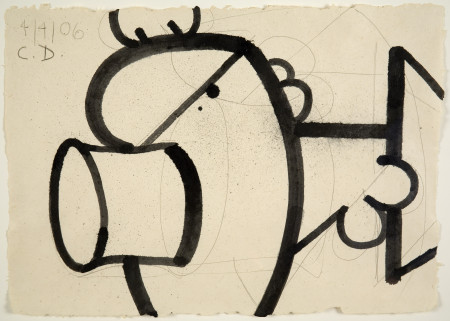 Untitled (4/4/06), Ink and pencil on amate paper