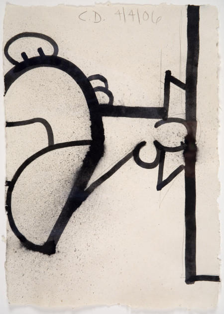 Untitled (4/4/06), Ink and pencil on amate paper