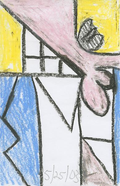 Untitled (5/25/03), Crayon on paper