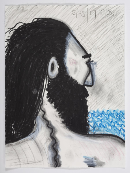 Untitled (5/25/17), Watercolor crayon and pencil on paper