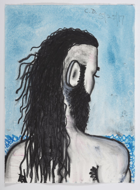 Untitled (5/25/17), Watercolor crayon and pencil on paper