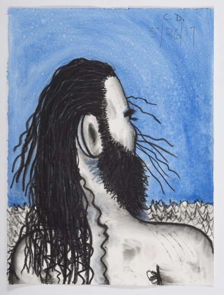 Untitled (5/26/17), Watercolor crayon and pencil on paper