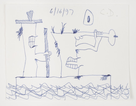 Untitled (6/16/97), Ballpoint pen and pencil on paper