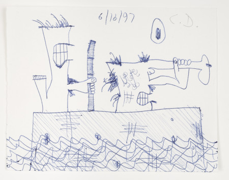 Untitled (6/16/97), Ballpoint pen and pencil on paper