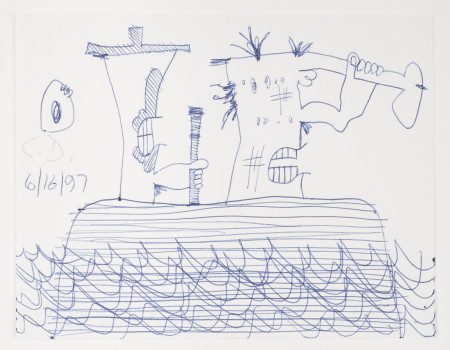 Untitled (6/16/97), Ballpoint pen and pencil on paper