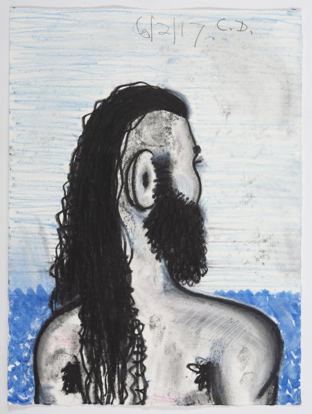 Untitled (6/2/17), Watercolor crayon and pencil on paper