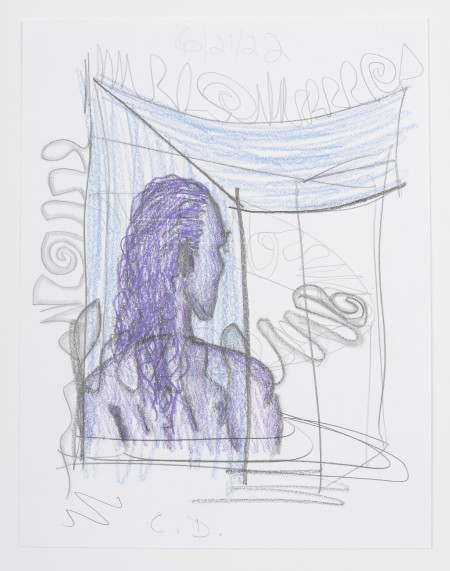 Untitled, Colored pencil and pencil on paper