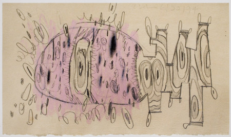 Untitled (6/22/94), Pencil, colored pencil and crayon on paper
