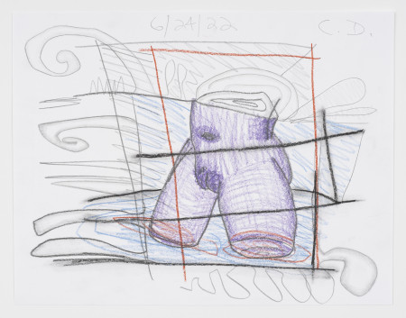 Untitled, Colored pencil and pencil on paper