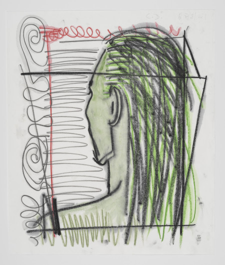 Untitled, Watercolor, water soluble crayon, water soluble pencil and pencil on paper