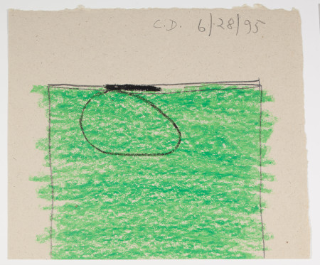 Untitled (6/28/95), wax crayon and pencil on paper