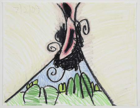 Untitled (7/02/09), Crayon on paper