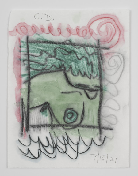 Untitled, Watercolor, water soluble crayon, water soluble pencil and pencil on paper