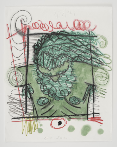 Untitled, Watercolor, water soluble crayon, water soluble pencil and pencil on paper