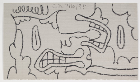 Untitled (7/16/95), Carbon pencil and pencil on paper