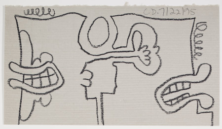 Untitled (7/22/95), Carbon pencil and pencil on paper